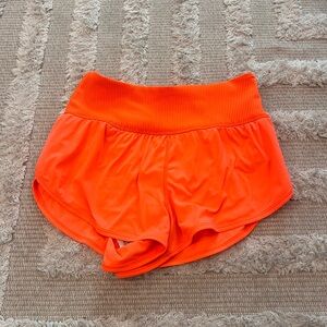 Free People Neon Orange Shorts